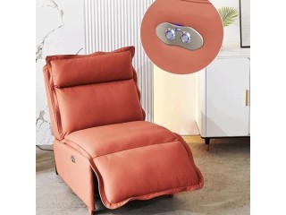 Novo sofá de tecido sem braços de assento único moderno tecnologia minimalista pano função cadeira elétrica