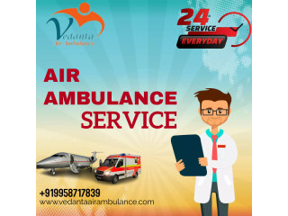 Hire Vedanta The Fastest Air Ambulance Service in Hyderabad with Medical Facilities