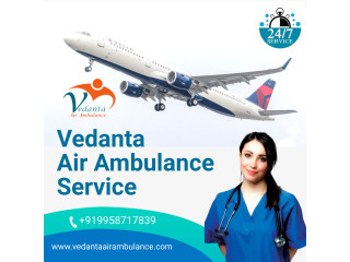Use Vedanta Air Ambulance Service in Jaipur with Life Support Machine