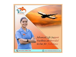 Hire The Fastest Air Ambulance Service in Nagpur by Vedanta with Advance Life Support