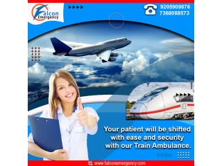 Best to Hire-Train Ambulance in Patna by Falcon Emergency
