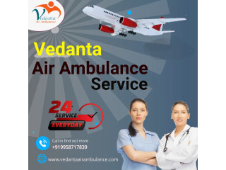 Hire Emergency Patient Transfer by Vedanta Air Ambulance Service in Mumbai