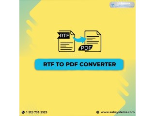 Buy RTF to PDF Converter for Easy Conversion